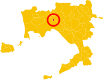 Map of comune of Casavatore (Metropolitan City of Naples, region Campania, Italy)